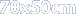 70x50cm